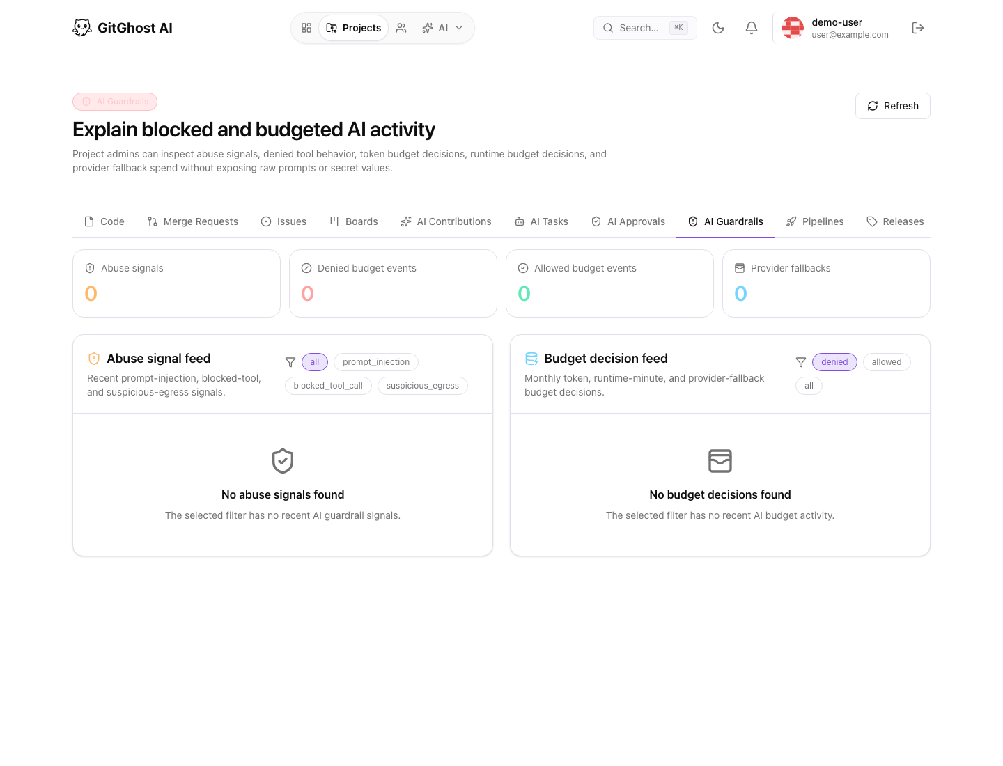 GitGhost AI guardrails
