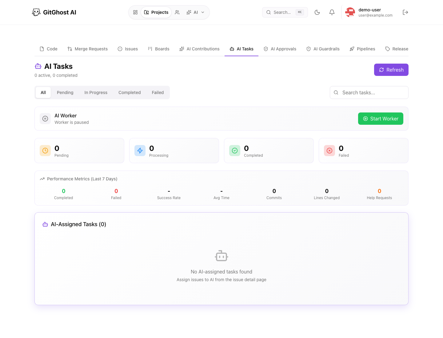 Gitghost AI tasks