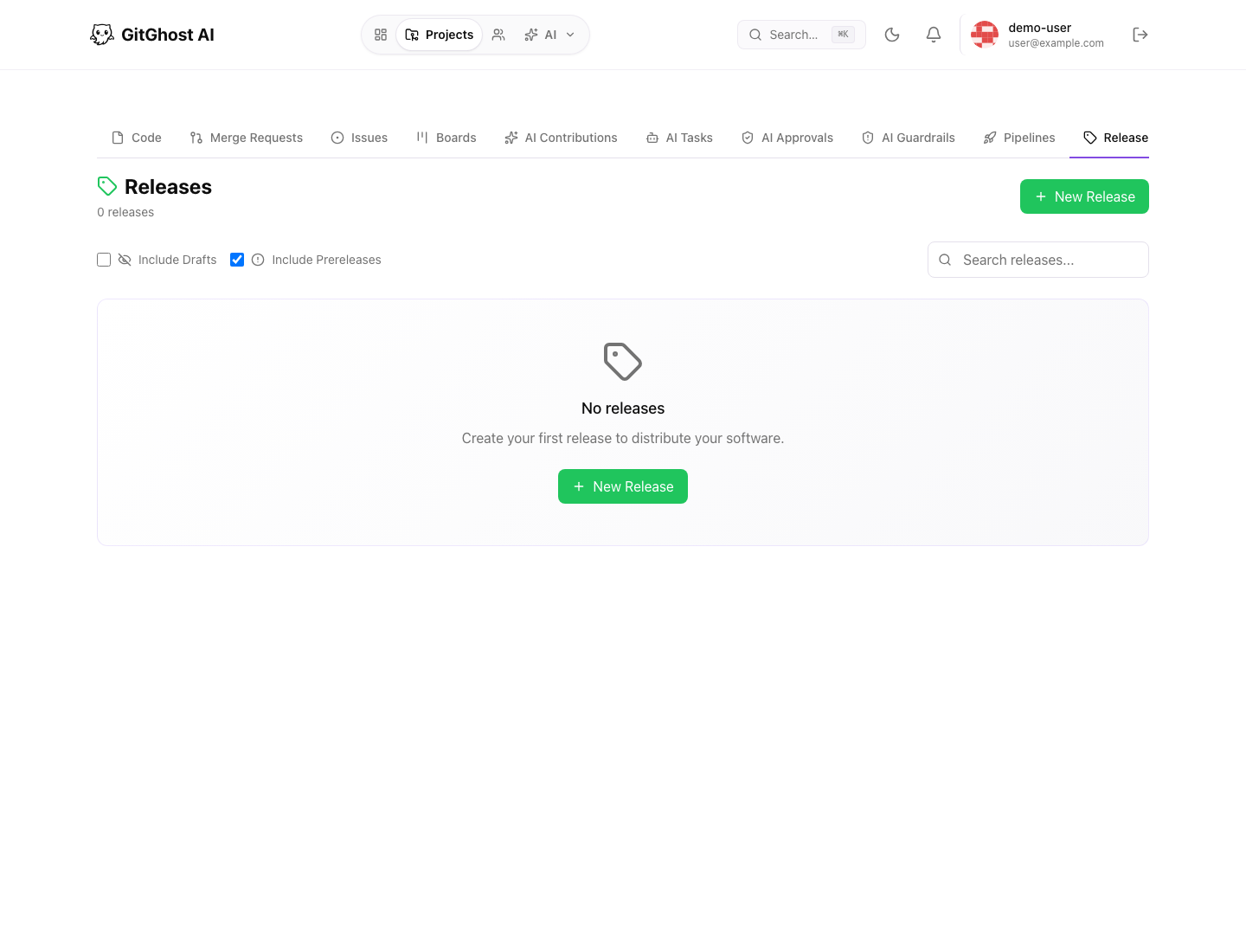 Gitghost AI releases
